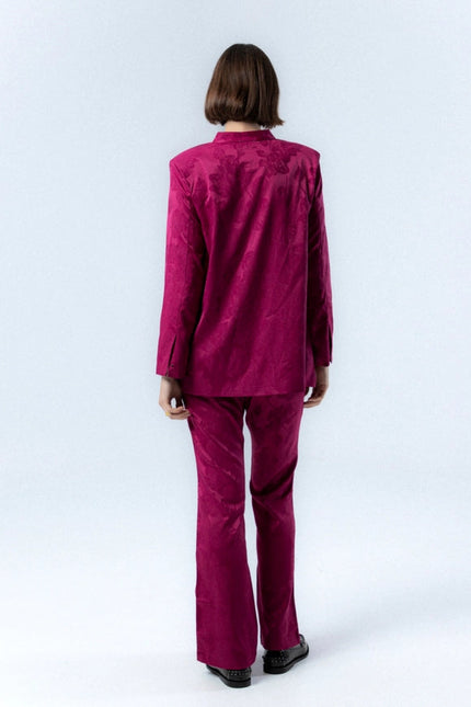 Verónica Jacquard Fuchsia Jacket