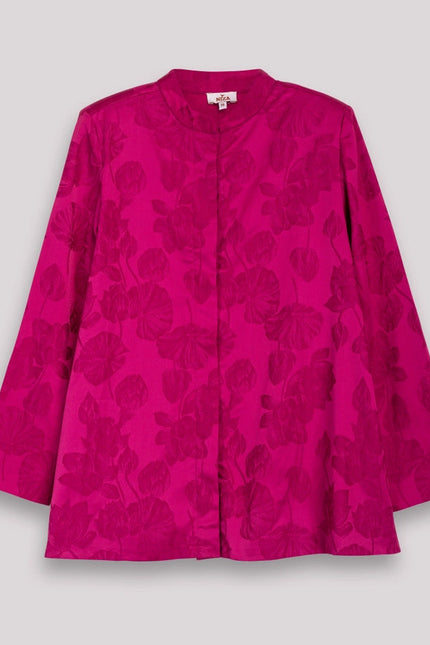 Verónica Jacquard Fuchsia Jacket