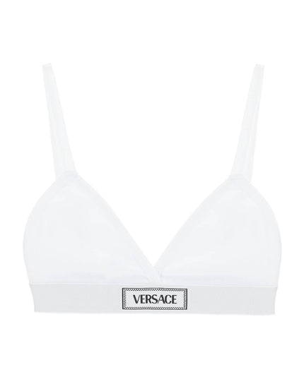 Versace '90s logo ribbed bralette