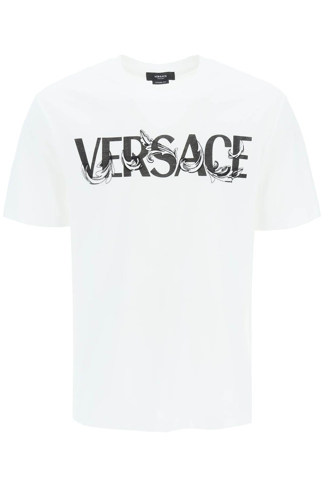 Versace cotton logo t-shirt-men > clothing > t-shirts and sweatshirts > t-shirts-Versace-Urbanheer