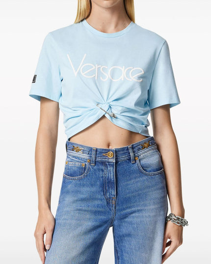 Versace T-Shirts And Polos Clear Blue