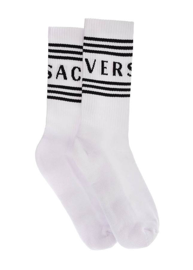 Versace athletic socks with logo