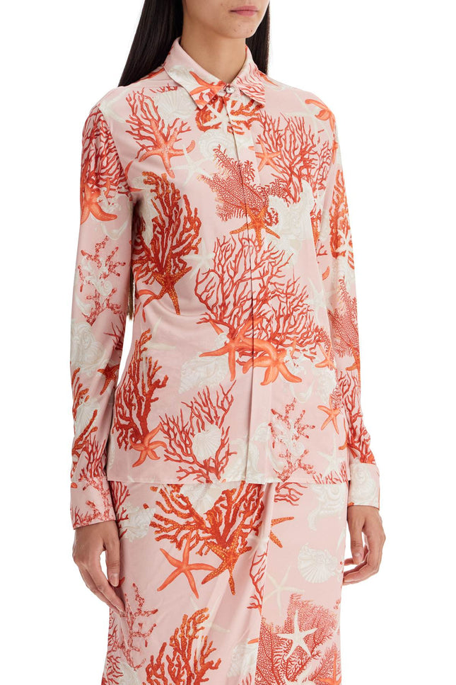 Versace "baroque sea jersey shirt" - Pink