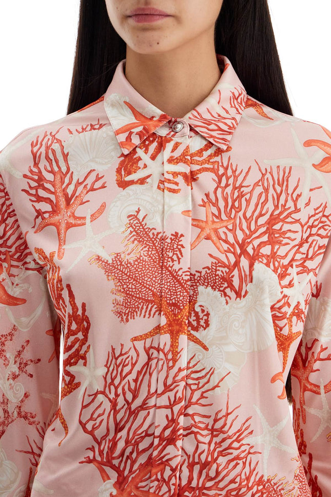 Versace "baroque sea jersey shirt" - Pink