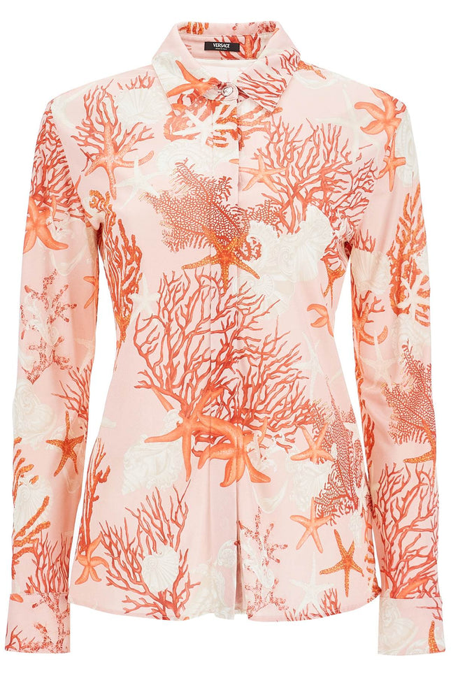 Versace "baroque sea jersey shirt" - Pink