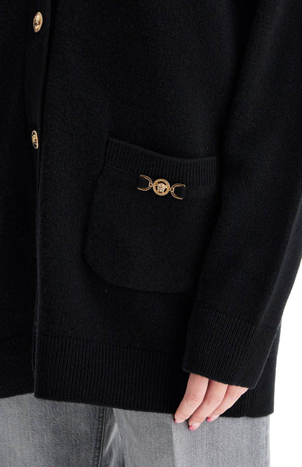 Versace boxy wool and cashmere cardigan