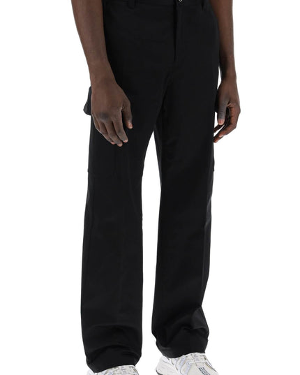 Versace cotton gabardine cargo pants in