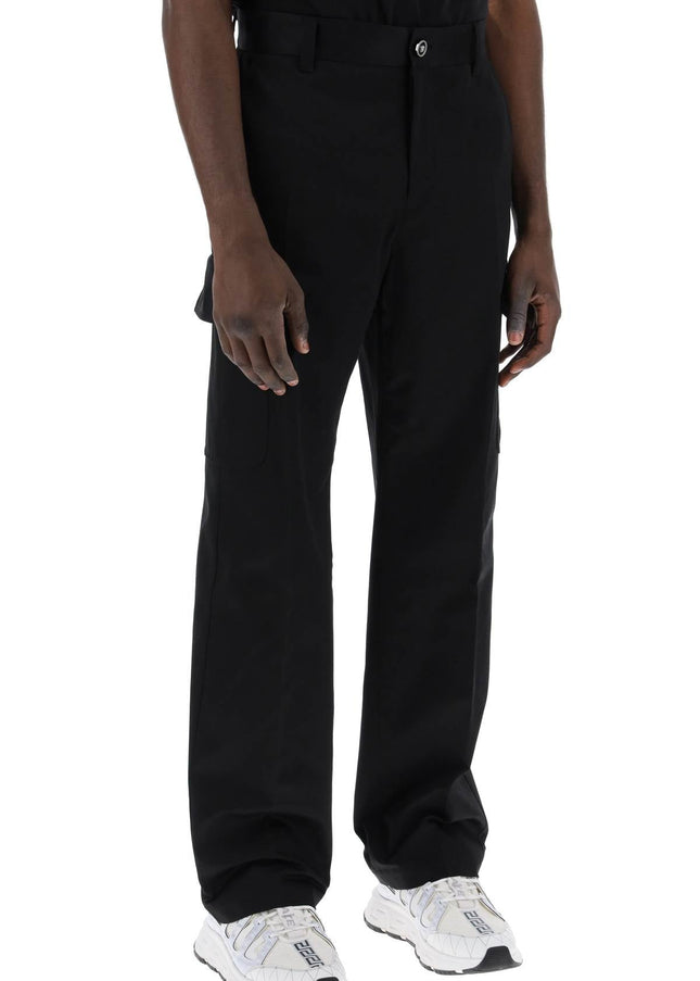 Versace cotton gabardine cargo pants in