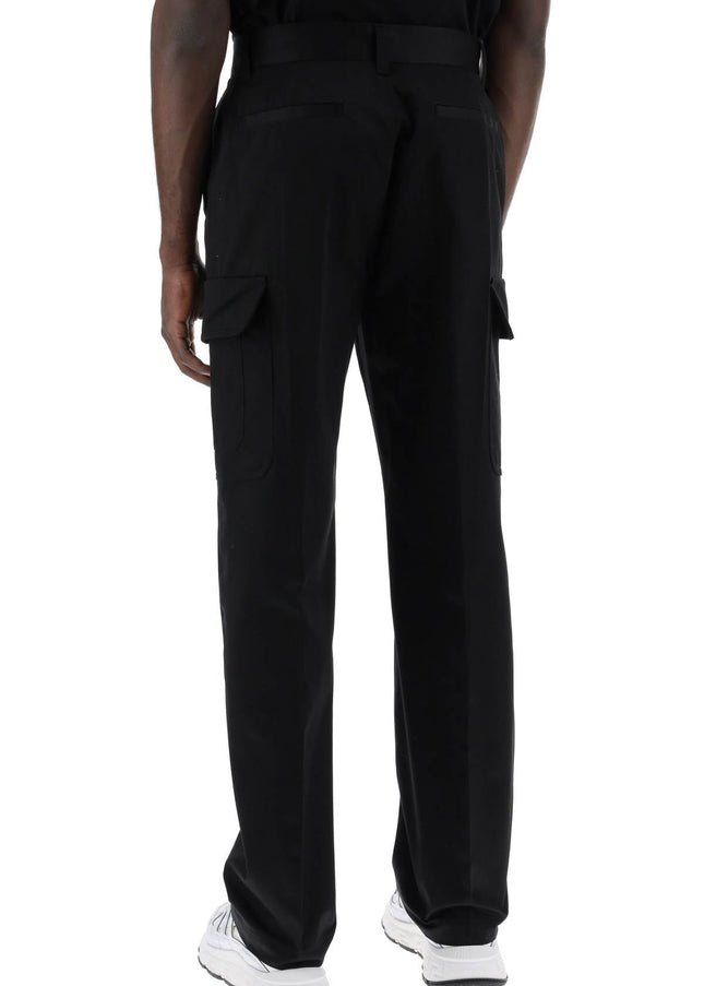 Versace cotton gabardine cargo pants in