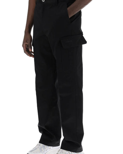 Versace cotton gabardine cargo pants in