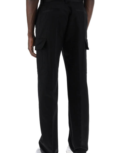 Versace cotton gabardine cargo pants in