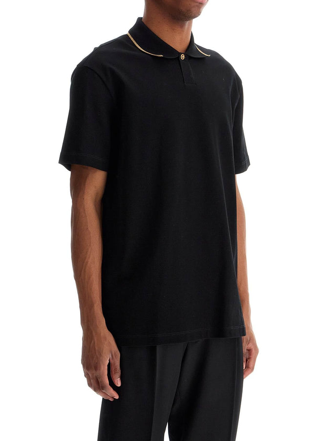 Versace cotton piquã© polo shirt