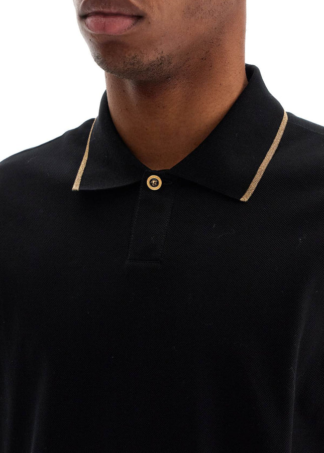 Versace cotton piquã© polo shirt