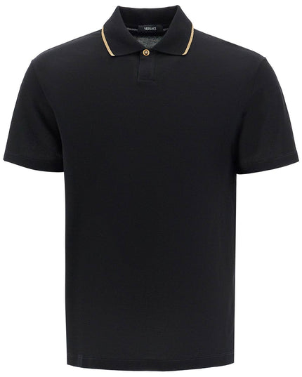 Versace cotton piquã© polo shirt