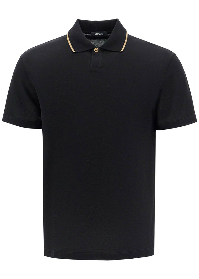 Versace cotton piquã© polo shirt