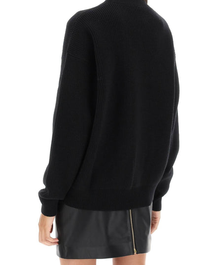 Versace crew-neck sweater with logo inlay