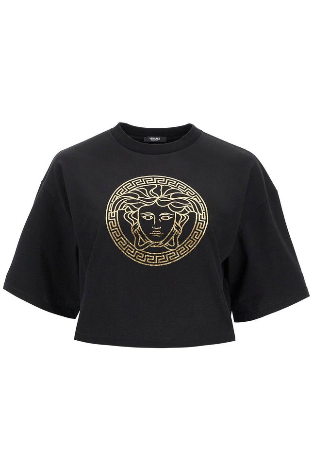 Versace cropped medusa t