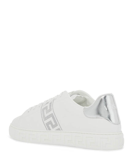 Versace embroidered greek pattern sneakers in