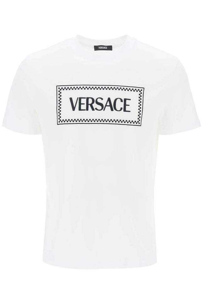 Versace embroidered logo t-shirt - White