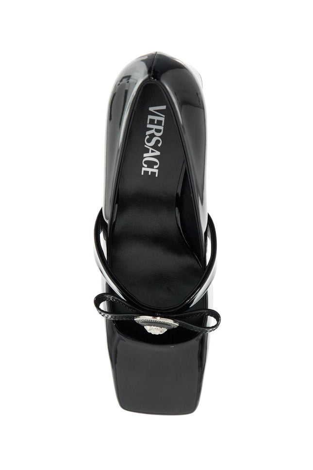 Versace "gianni ribbon patent leather dé - Black