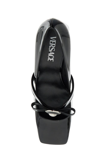 Versace "gianni ribbon patent leather dé