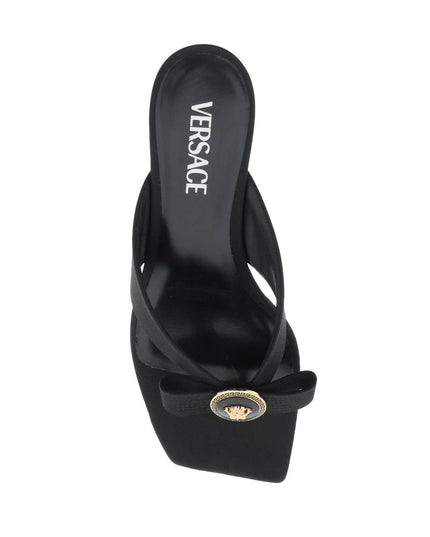 Versace gianni ribbon thong mules