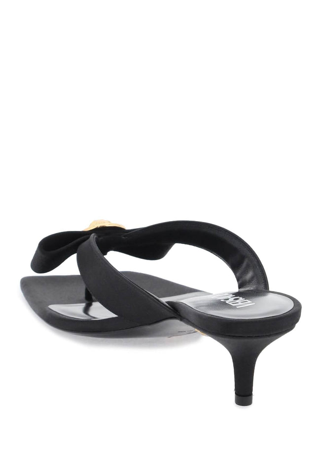 Versace gianni ribbon thong mules