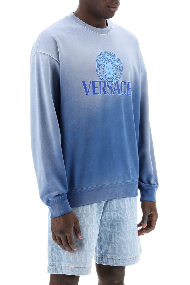 Versace "gradient medusa sweatshirt - Blue