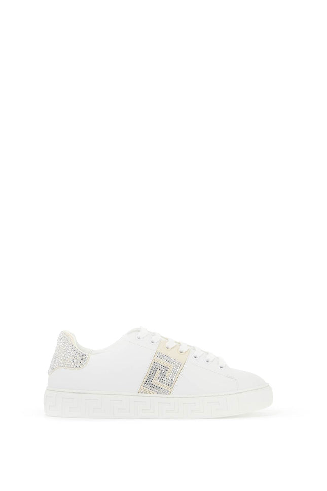 Versace "greca crystal sneakers - White