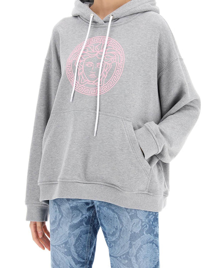 Versace hooded sweatshirt with - Grey