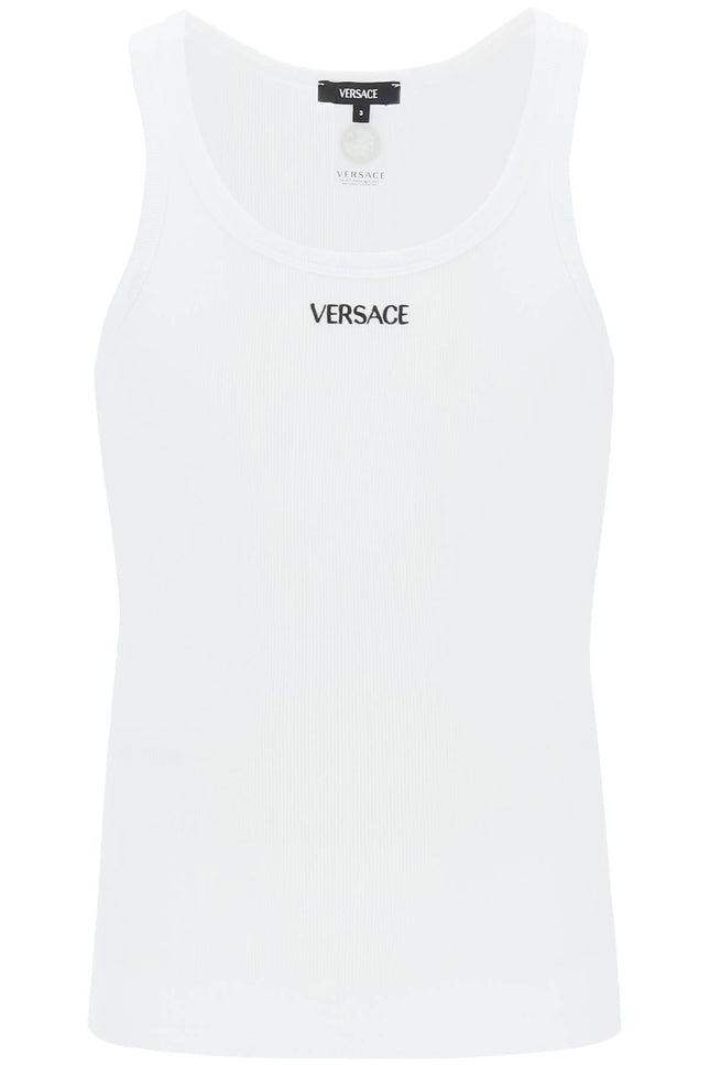 Versace "intimate tank top with embroidered - White