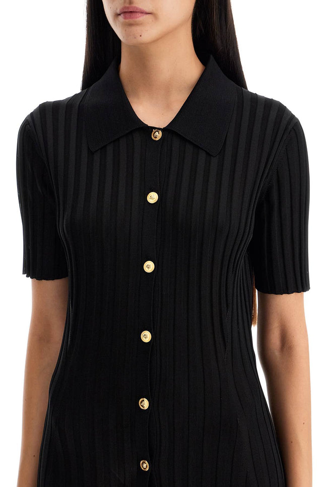 Versace knitted blouse shirt - Black