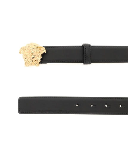 Versace medusa buckle leather belt