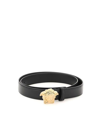 Versace medusa buckle leather belt