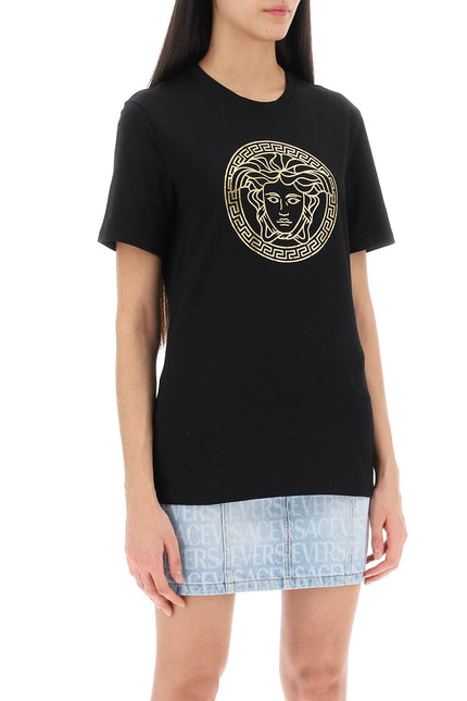 Versace medusa crew-neck t-shirt - Gold