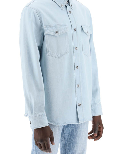 Versace "medusa denim shirt