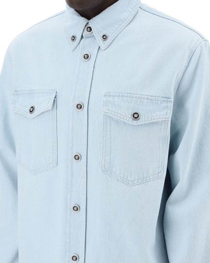 Versace "medusa denim shirt