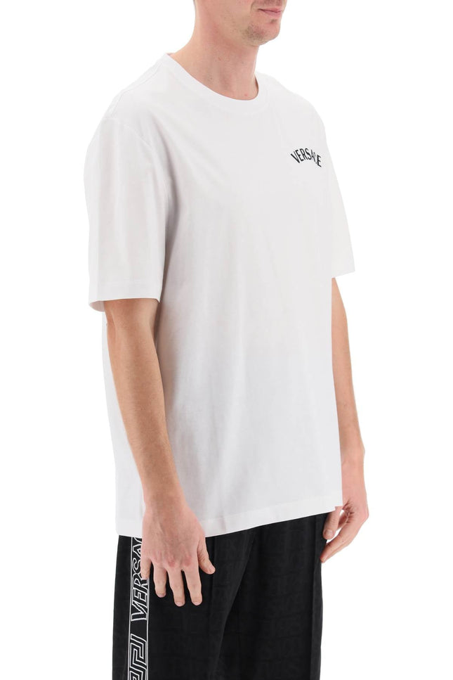 Versace milano stamp crew-neck t-shirt - White