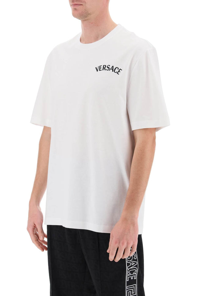 Versace milano stamp crew-neck t-shirt - White