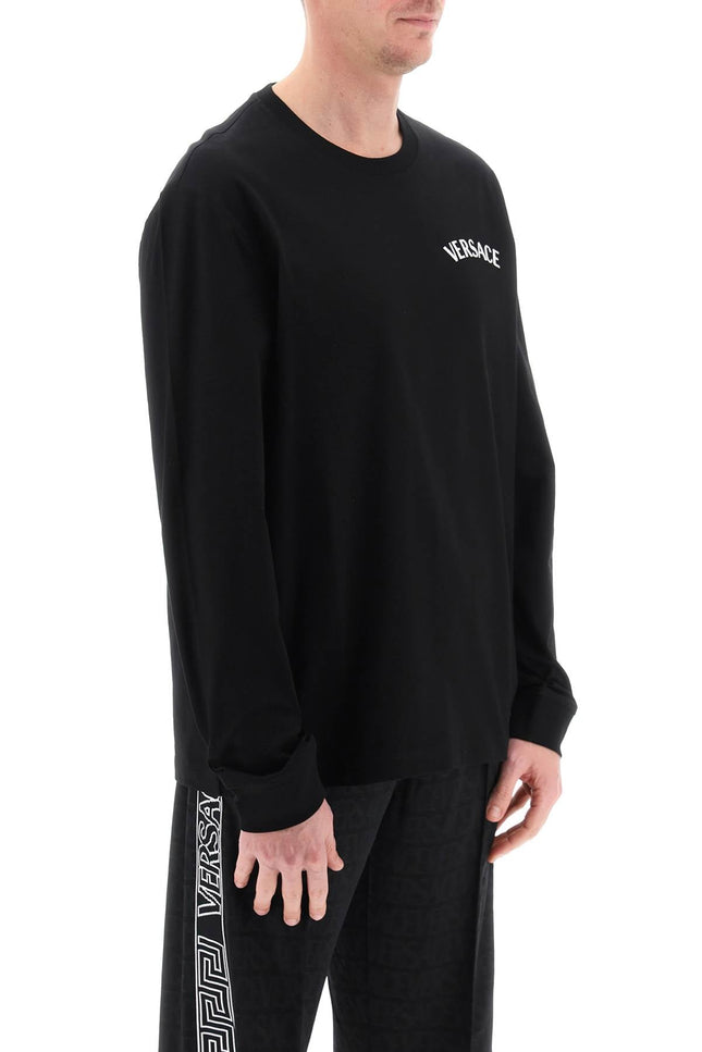 Versace milano stamp long-sleeved t-shirt