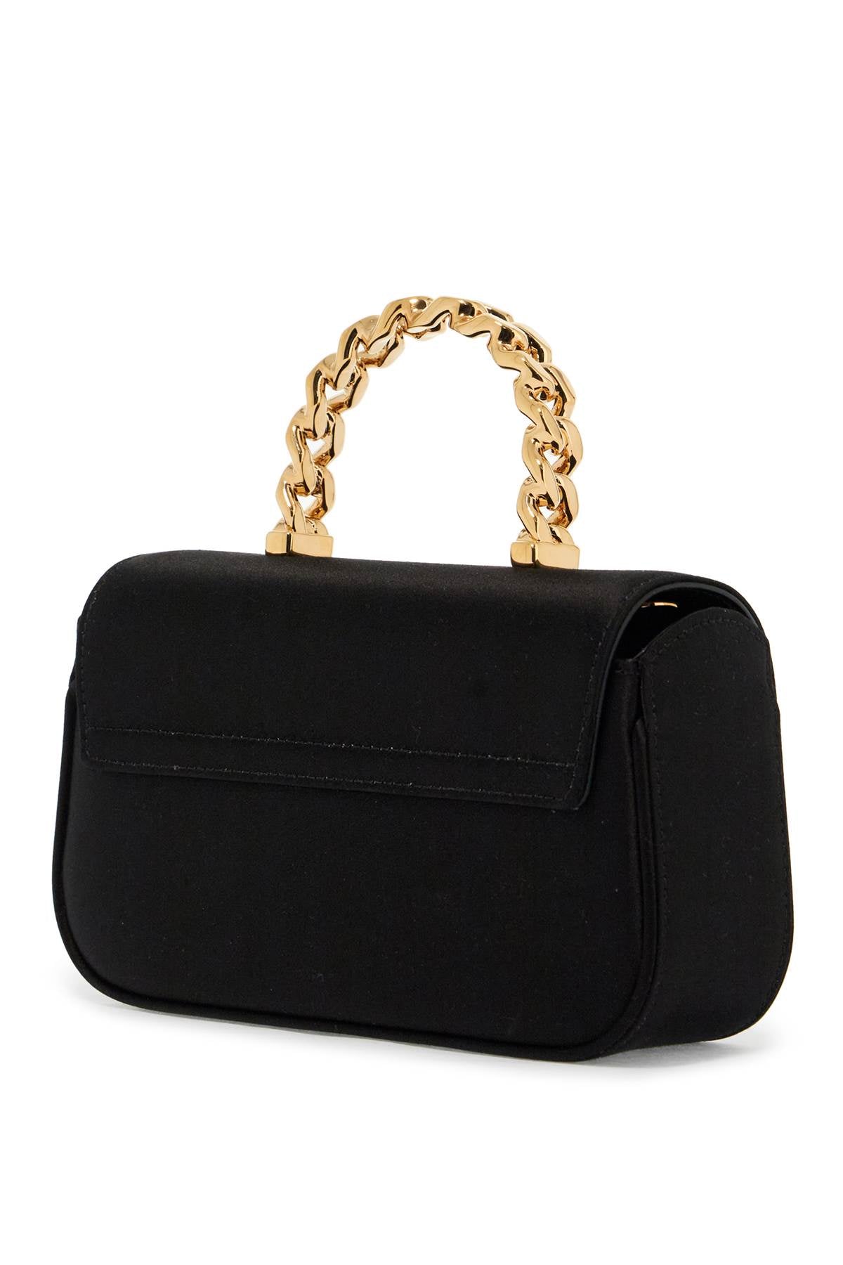 Versace mini satin bag with medusa design - Black