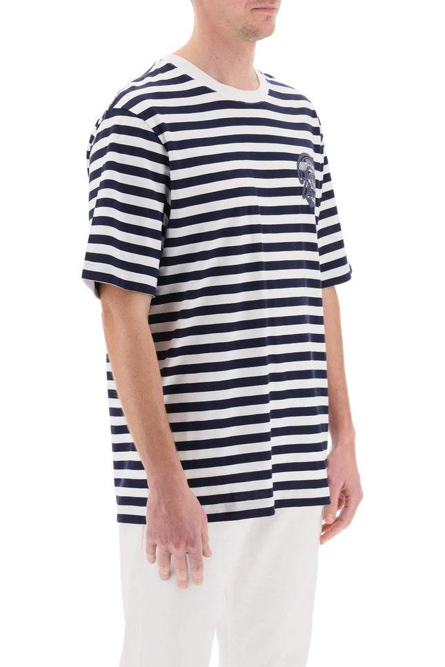 Versace nautical stripe t-shirt - White