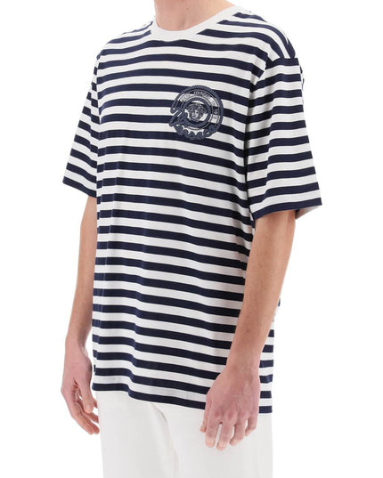 Versace nautical stripe t-shirt - White