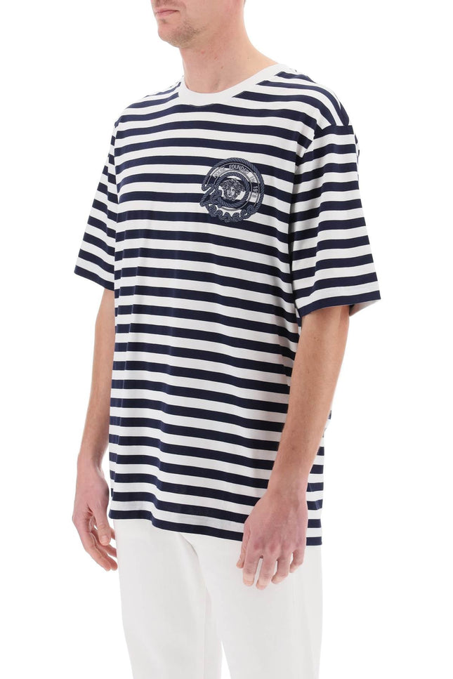 Versace nautical stripe t-shirt - White