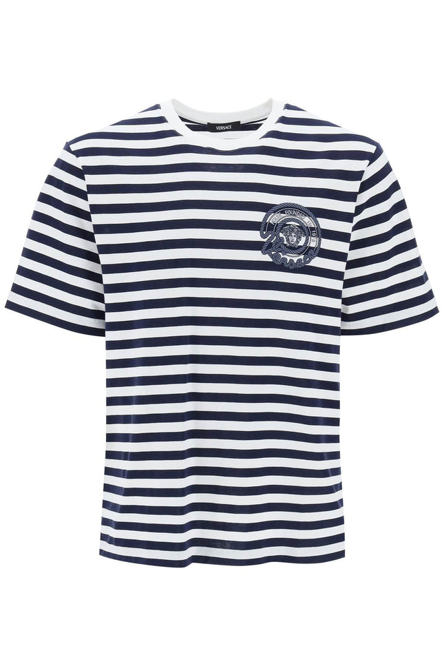 Versace nautical stripe t-shirt - White