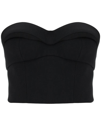 Versace padded cup bustier top with