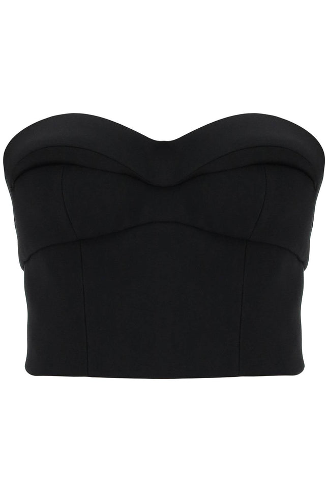 Versace padded cup bustier top with