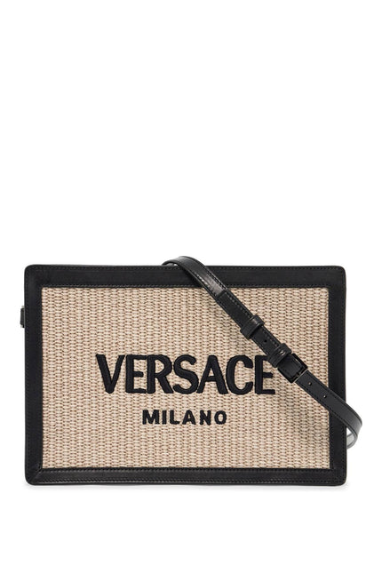 Versace raffia pouch for - Neutral