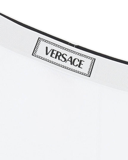 Versace ribbed briefs with '90s logo