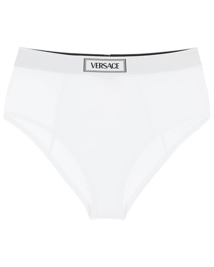 Versace ribbed briefs with '90s logo